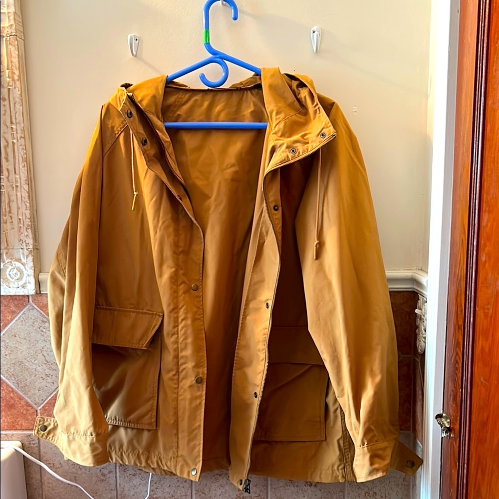 Ochre Yellow Hooded Jacket from Uniqlo